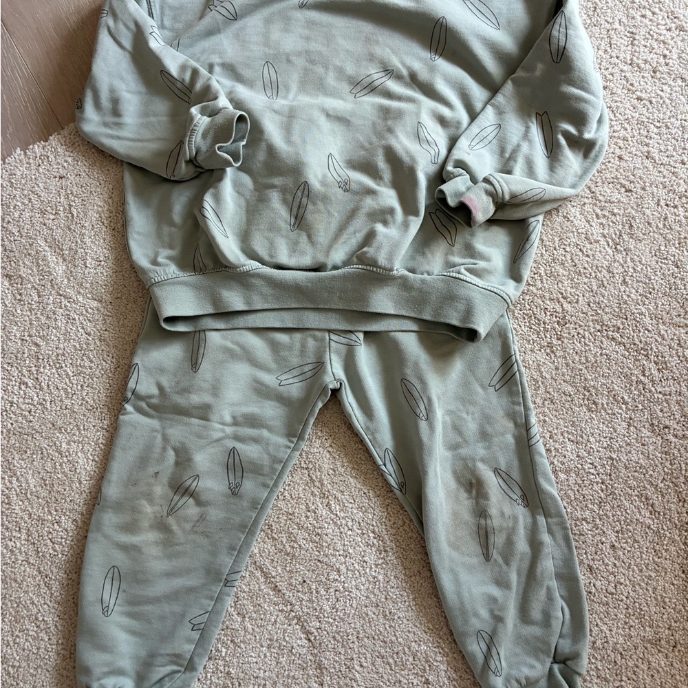 Rylee + Cru Green Kids Matching Set